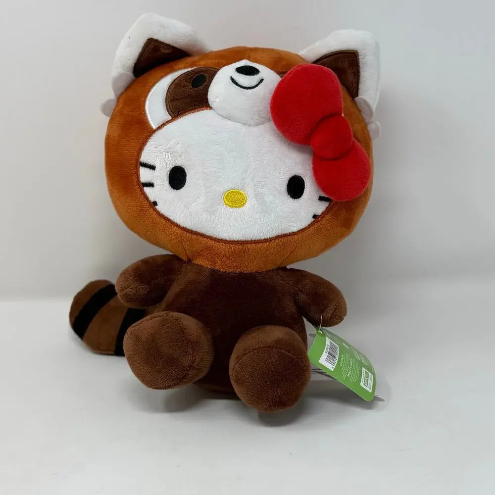 Hello Kitty Red Panda Jungle Plush NWT Sanrio Fiesta Collectible Kawaii Gift